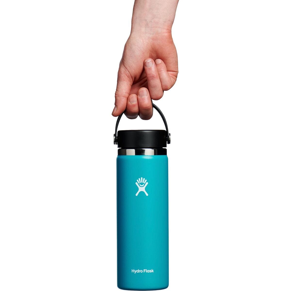 Hydro Flask Water Bottle - Stainless Steel & Vacuum Insulated - Wide Mouth  2.0 with Leak Proof Flex Cap - 20 oz, Spearmint