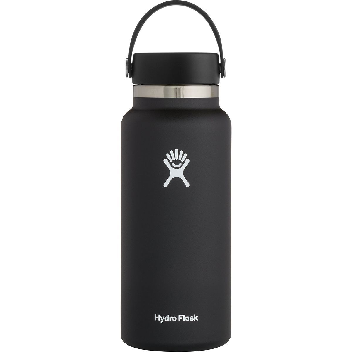 Image of Hydro Flask 32oz Wide Mouth Flex Cap 2.0 Water Bottle Black, One Size