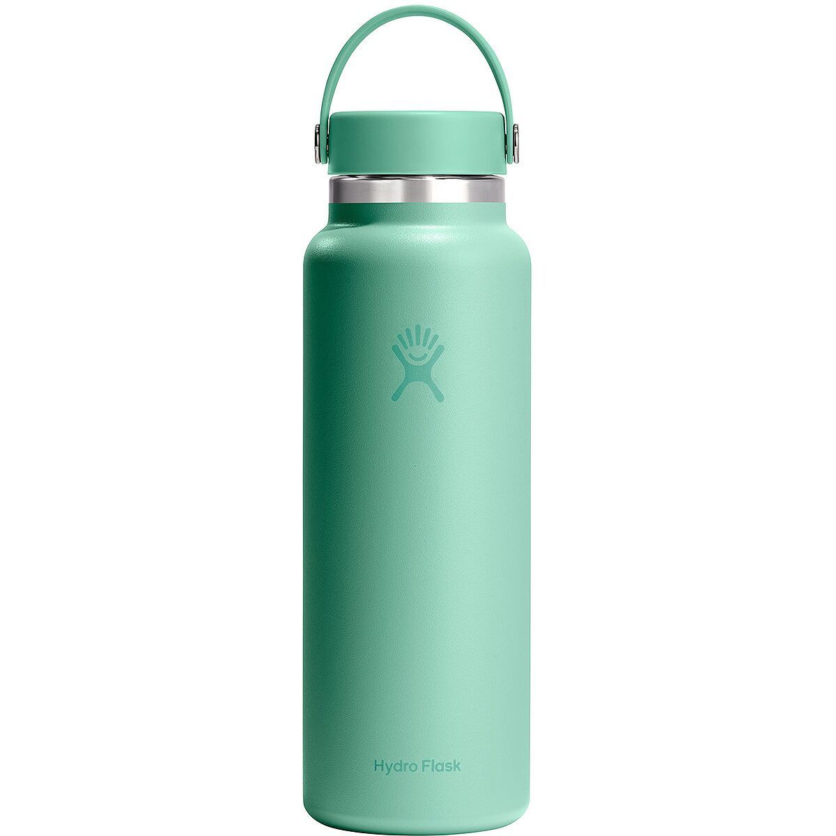 Image of Hydro Flask 40oz Wide Mouth Flex Cap 2.0 Water Bottle Mermaid Green, One Size