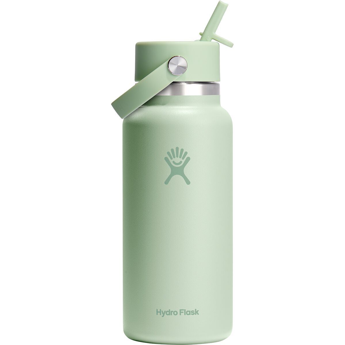 Image of Hydro Flask 32oz Wide Mouth Flex Straw Water Bottle Aloe, One Size