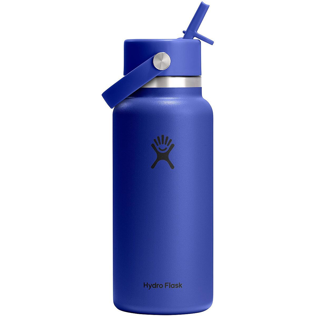Image of Hydro Flask 32oz Wide Mouth Flex Straw Water Bottle Capri Blue, One Size