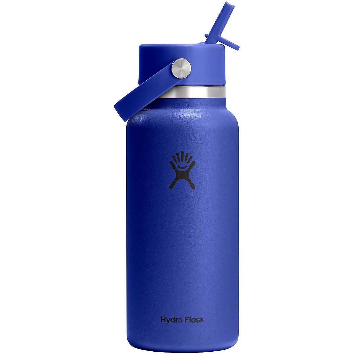 Image of Hydro Flask 32oz Wide Mouth Flex Straw Water Bottle Capri Blue, One Size