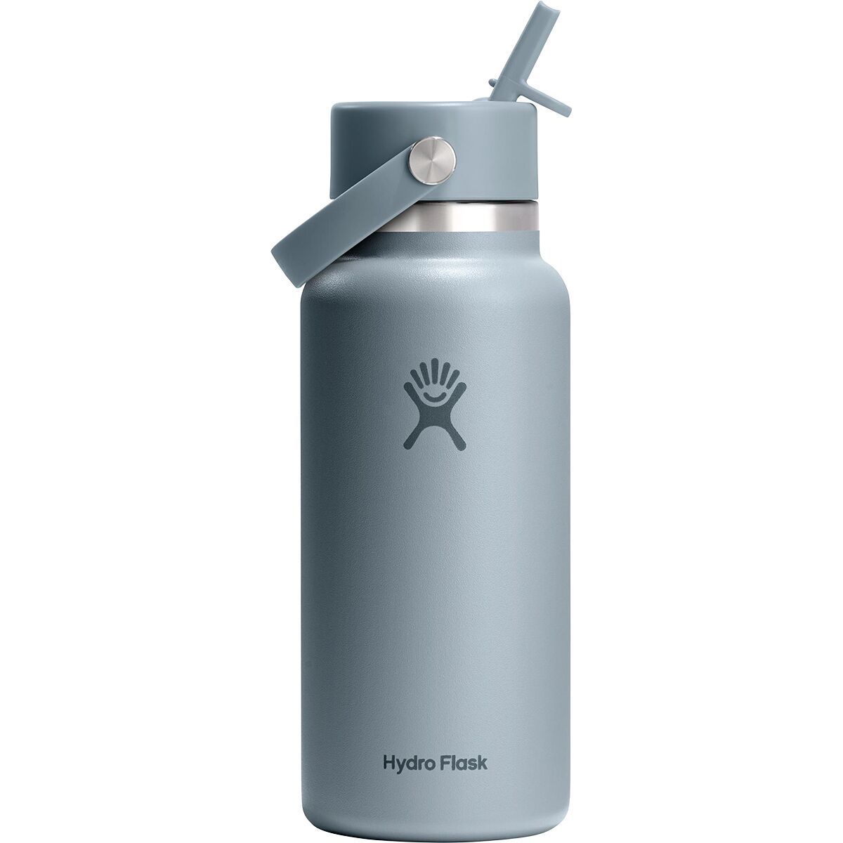 Image of Hydro Flask 32oz Wide Mouth Flex Straw Water Bottle Shale Gray, One Size