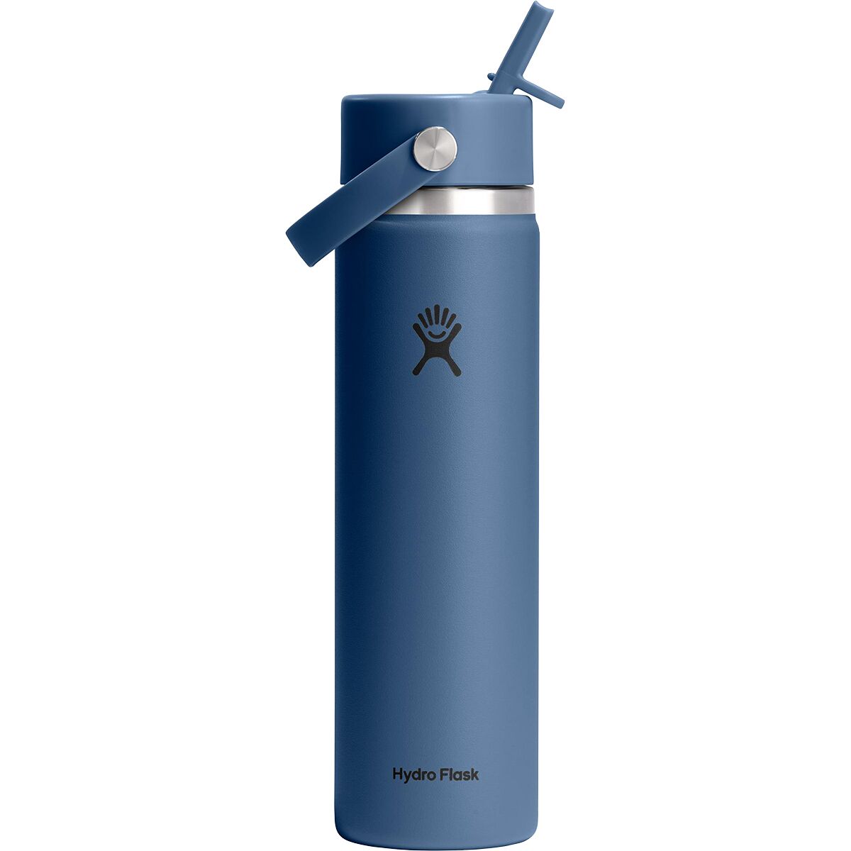 Image of Hydro Flask 24oz Wide Flex Straw Cap Harbor Blue, One Size