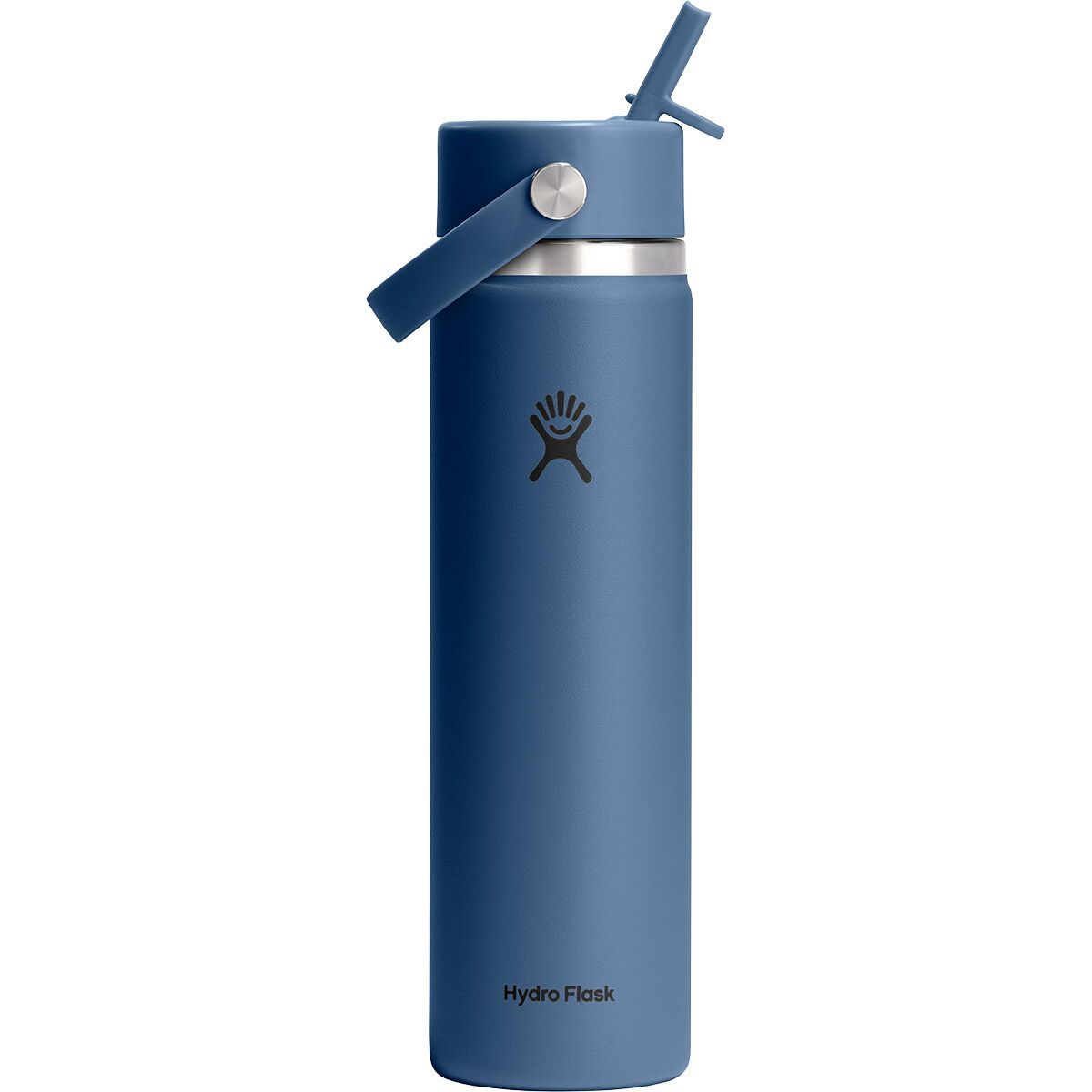 Image of Hydro Flask 24oz Wide Flex Straw Cap Harbor Blue, One Size