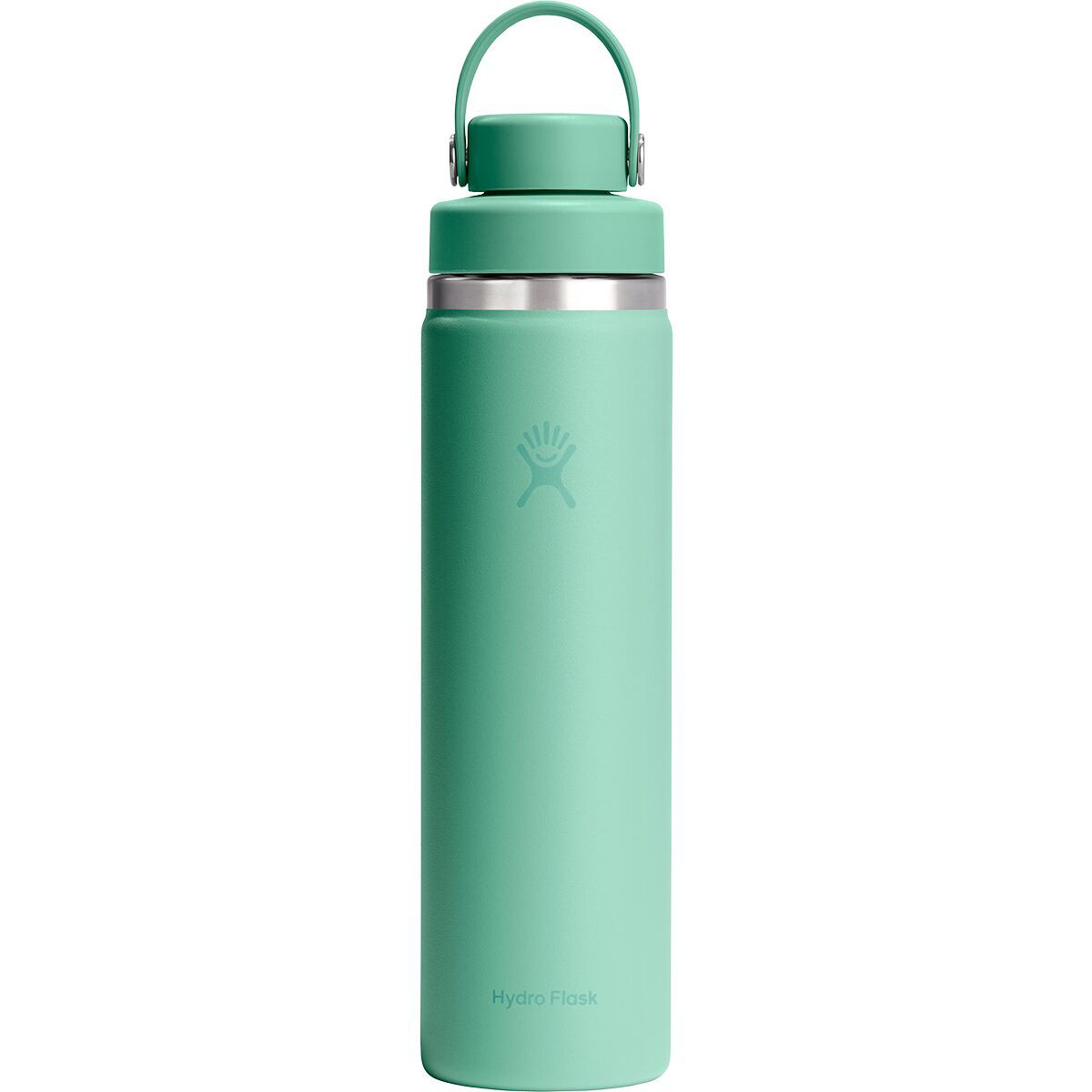 Image of Hydro Flask 24oz Wide Mouth Water Bottle + Chug Cap Mermaid Green, One Size