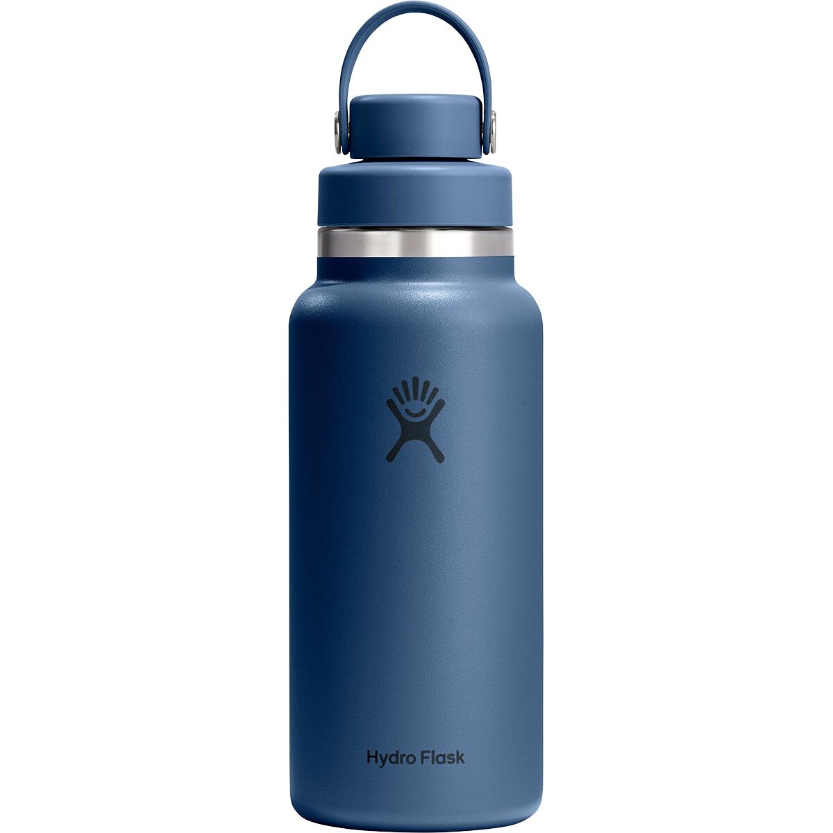 Image of Hydro Flask 32oz Wide Mouth Water Bottle + Chug Cap Harbor Blue, One Size