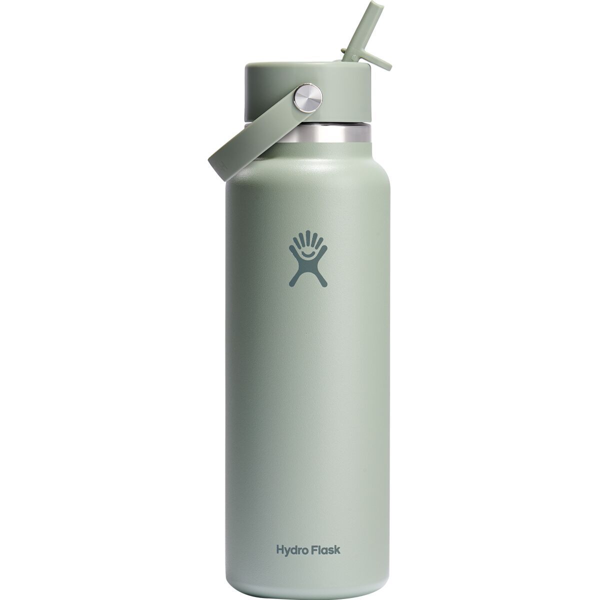 Image of Hydro Flask 40oz Wide Mouth Water Bottle + Flex Straw Cap Agave2, One Size