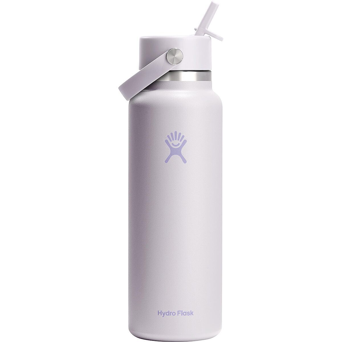 Image of Hydro Flask 40oz Wide Mouth Water Bottle + Flex Straw Cap Cloud Pink, One Size