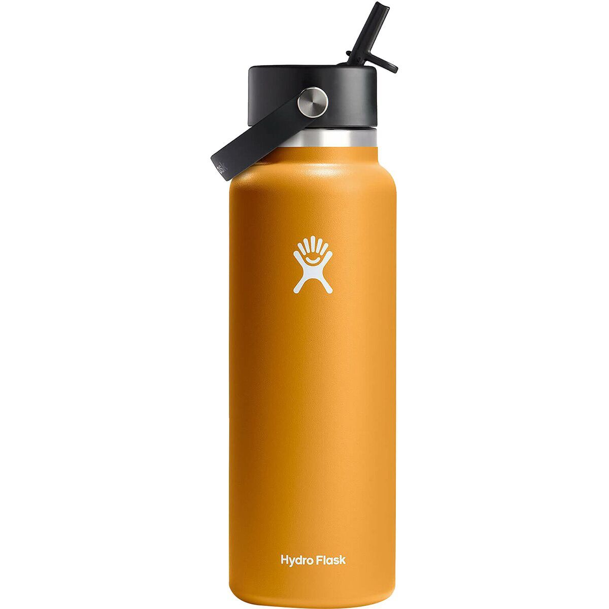 Image of Hydro Flask 40oz Wide Mouth Water Bottle + Flex Straw Cap Fossil, One Size