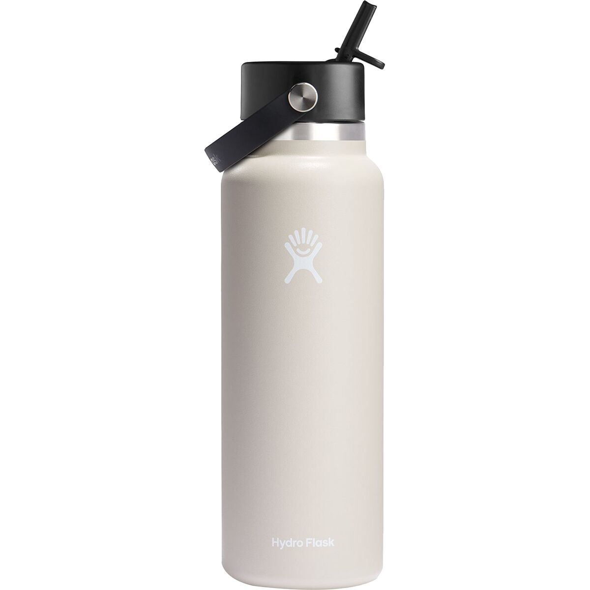 Image of Hydro Flask 40oz Wide Mouth Water Bottle + Flex Straw Cap Oat, One Size