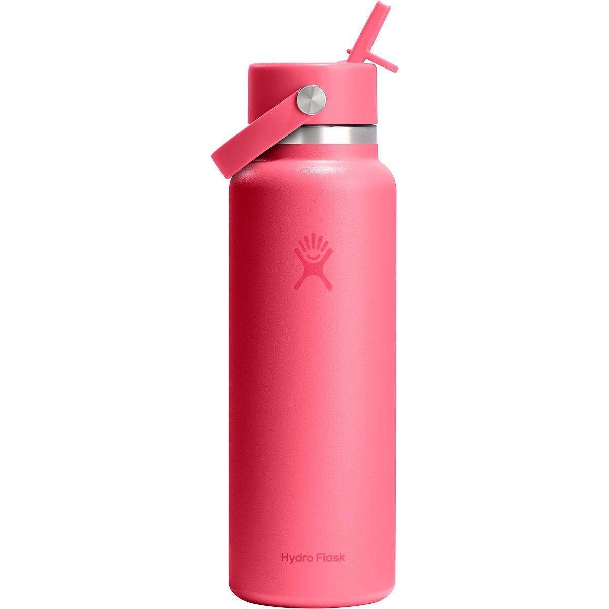 Image of Hydro Flask 40oz Wide Mouth Water Bottle + Flex Straw Cap Popstar Pink, One Size