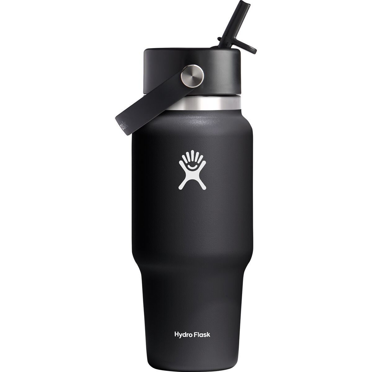 Image of Hydro Flask 24oz Wide Flex Straw Travel Bottle Black, One Size
