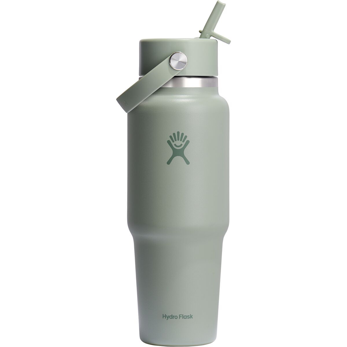 Image of Hydro Flask 32oz Wide Mouth Flex Straw Cap Travel Water Bottle Agave, One Size