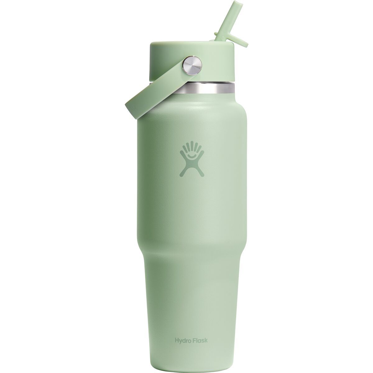 Image of Hydro Flask 32oz Wide Mouth Flex Straw Cap Travel Water Bottle Aloe, One Size