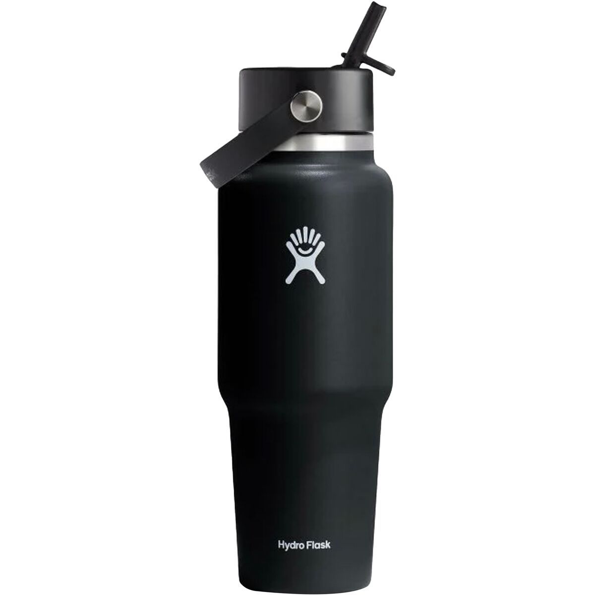 Image of Hydro Flask 32oz Wide Mouth Flex Straw Cap Travel Water Bottle Black, One Size