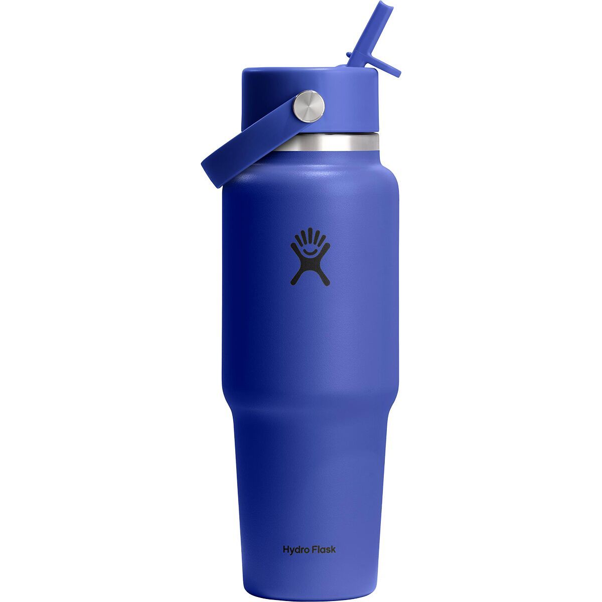 Image of Hydro Flask 32oz Wide Mouth Flex Straw Cap Travel Water Bottle Capri Blue, One Size