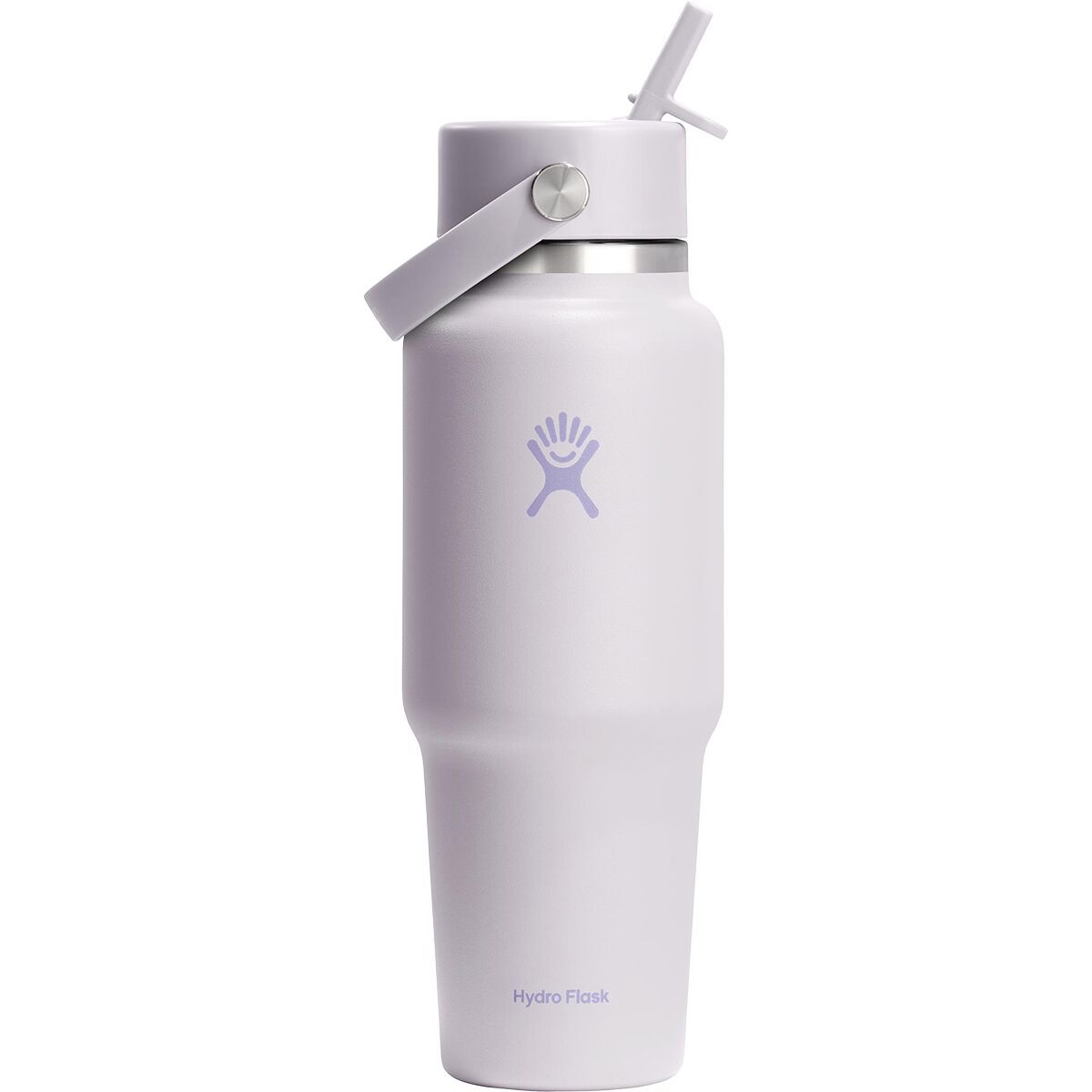 Image of Hydro Flask 32oz Wide Mouth Flex Straw Cap Travel Water Bottle Cloud Pink, One Size