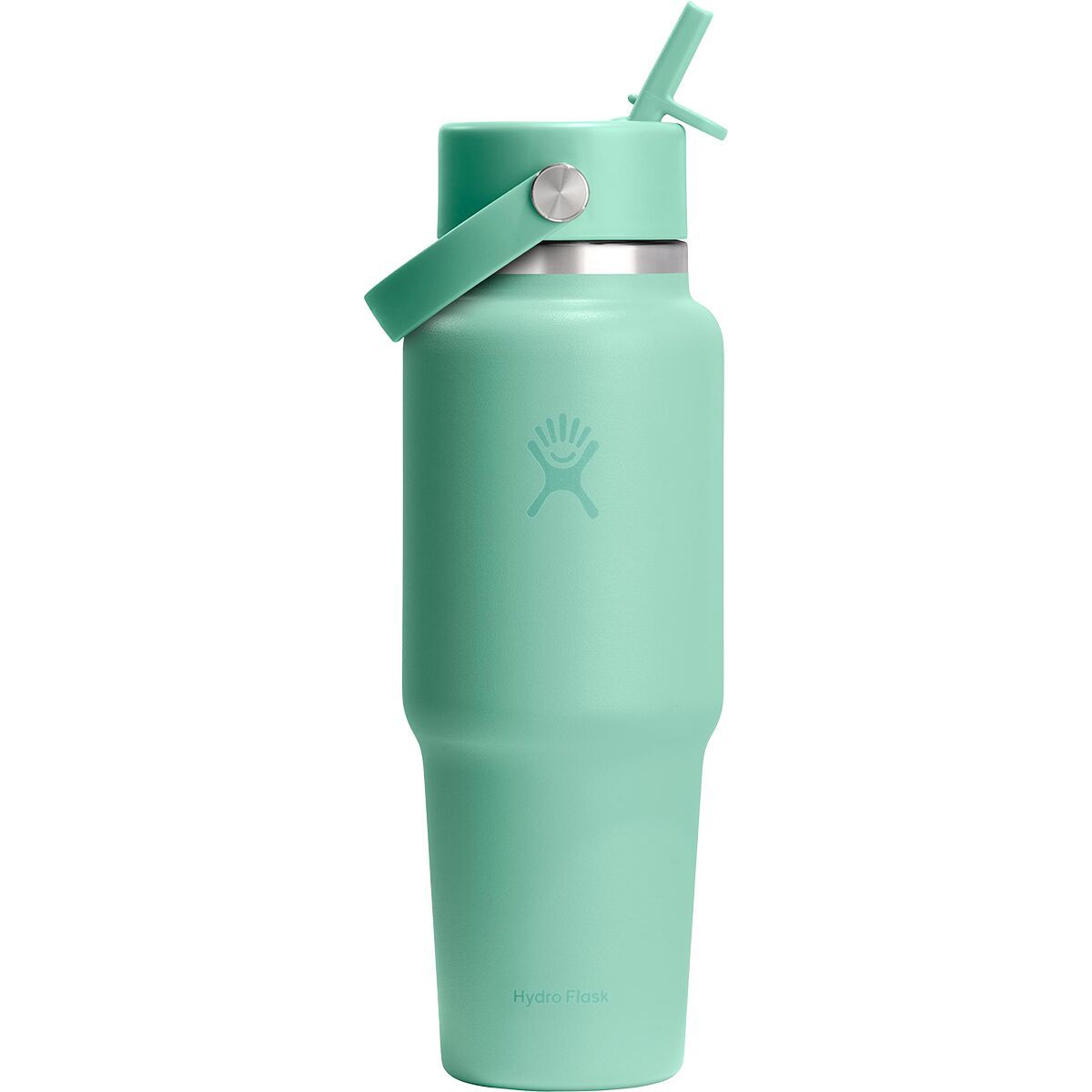 Image of Hydro Flask 32oz Wide Mouth Flex Straw Cap Travel Water Bottle Mermaid Green, One Size