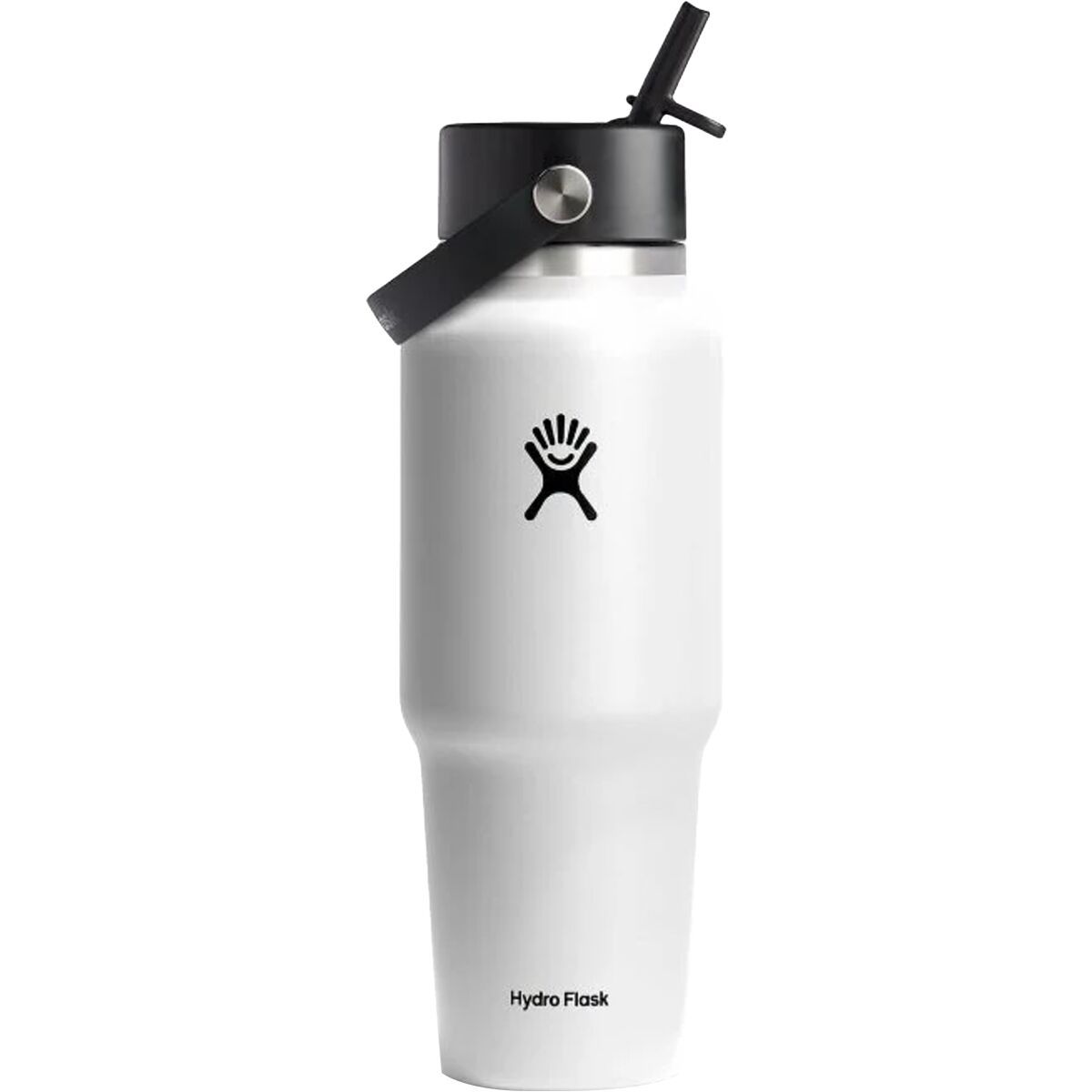 Image of Hydro Flask 32oz Wide Mouth Flex Straw Cap Travel Water Bottle White, One Size
