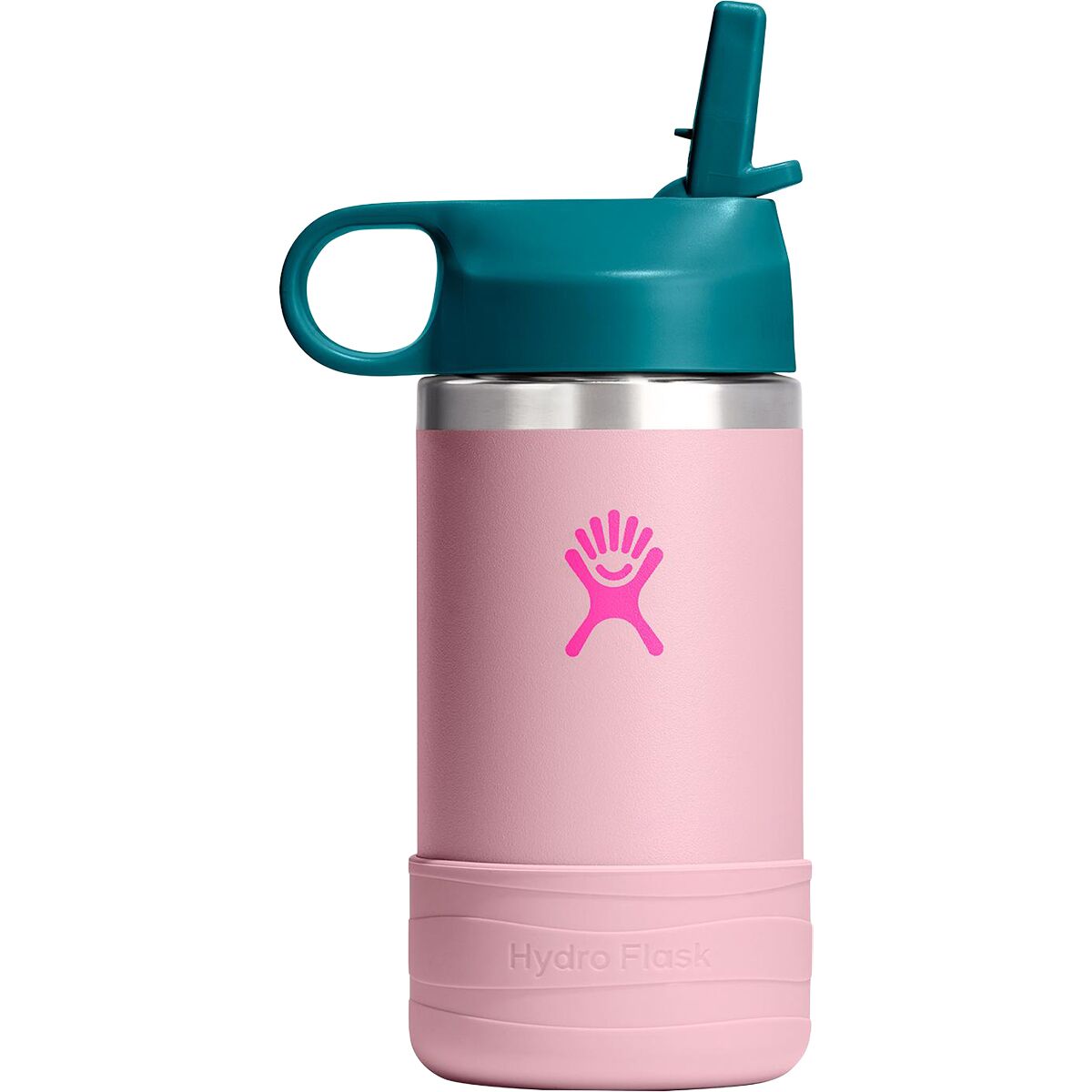Hydro Flask Hydro Flask 12oz Wide Mouth Covered Cap Water Bottle + Boot - Kids' Blossom Pink, One Size - $31.95 at Backcountry.com
