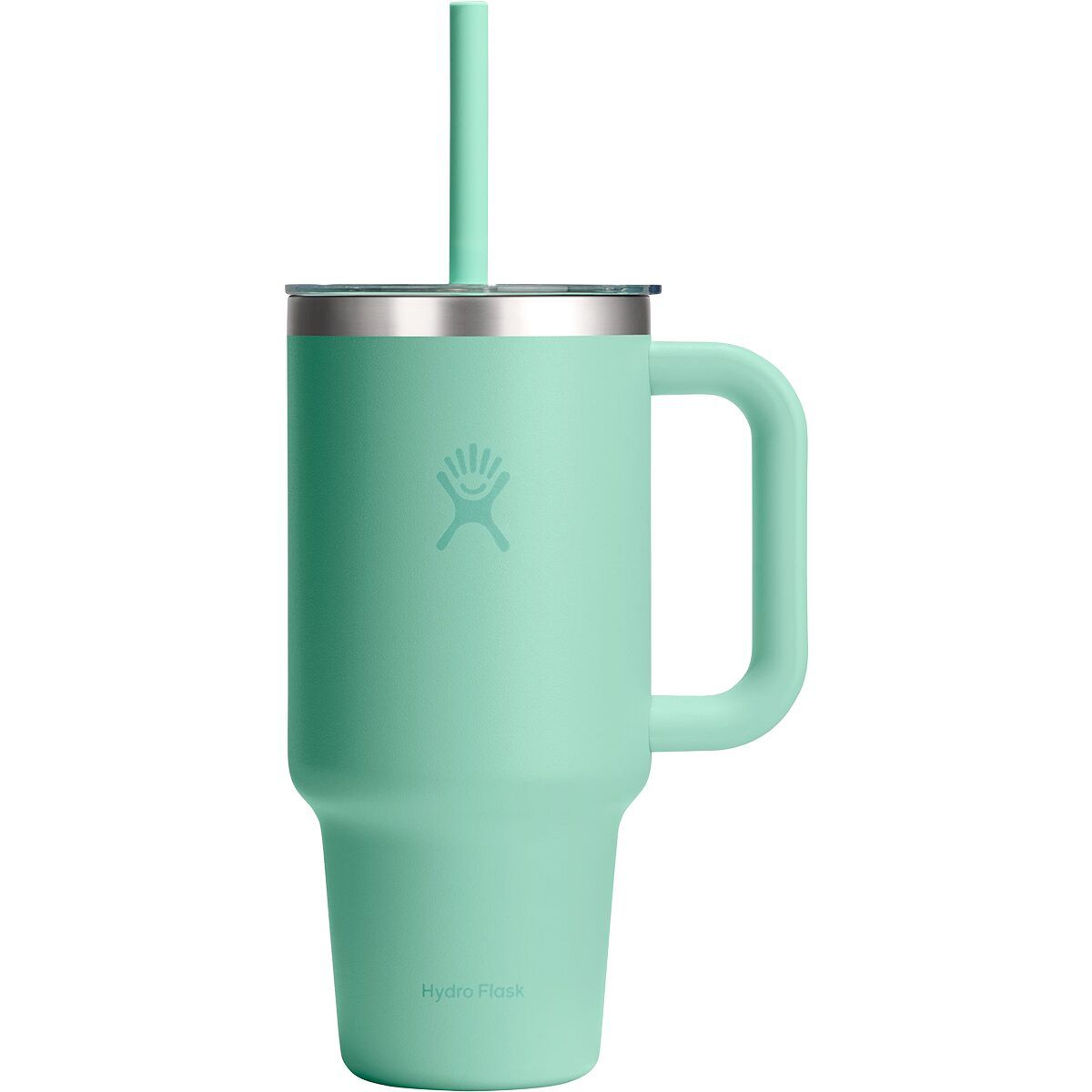 Image of Hydro Flask 32oz Travel Tumbler + Clear Lid Mermaid Green, One Size