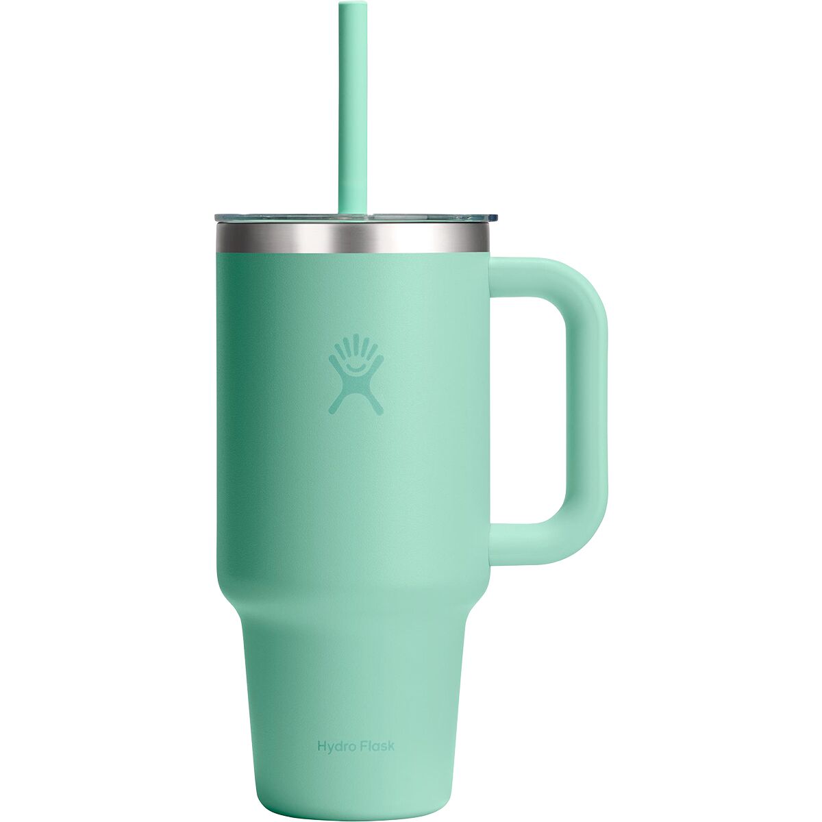 Image of Hydro Flask 32oz Travel Tumbler + Clear Lid Mermaid Green, One Size