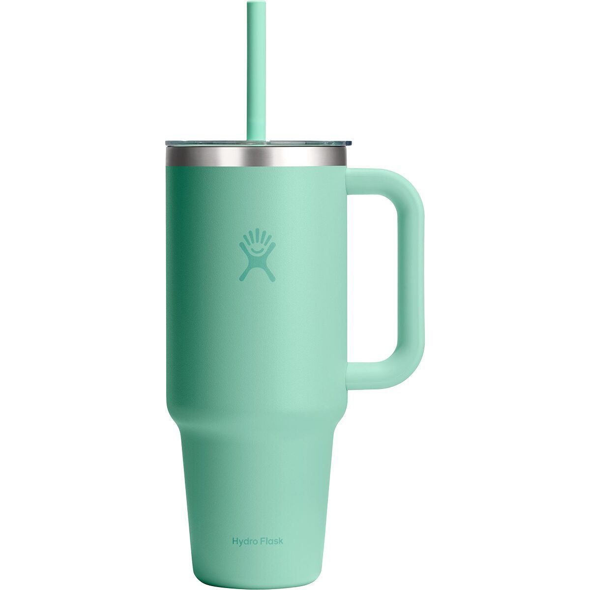 Image of Hydro Flask 40oz Travel Tumbler + Clear Lid Mermaid Green, One Size