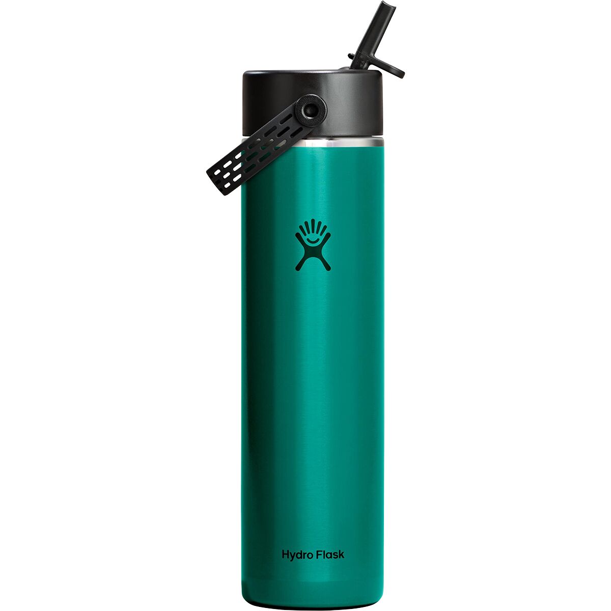 Image of Hydro Flask 24oz Lightweight Wide Flex Straw Cap Emerald Green, One Size