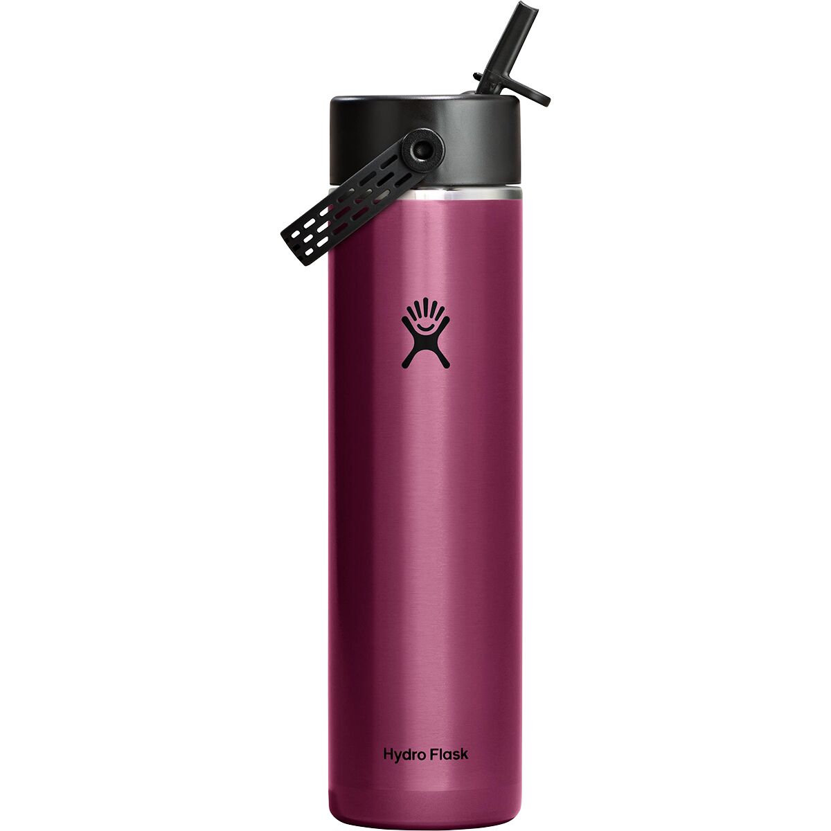 Image of Hydro Flask 24oz Lightweight Wide Flex Straw Cap Garnet Red, One Size