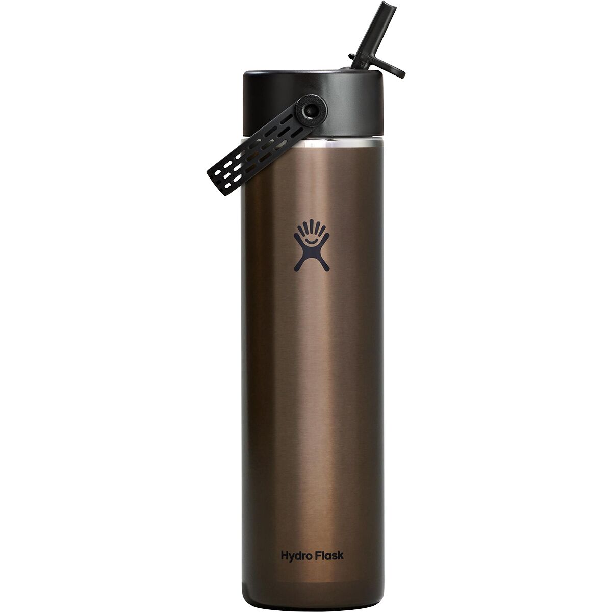 Image of Hydro Flask 24oz Lightweight Wide Flex Straw Cap Obsidian, One Size