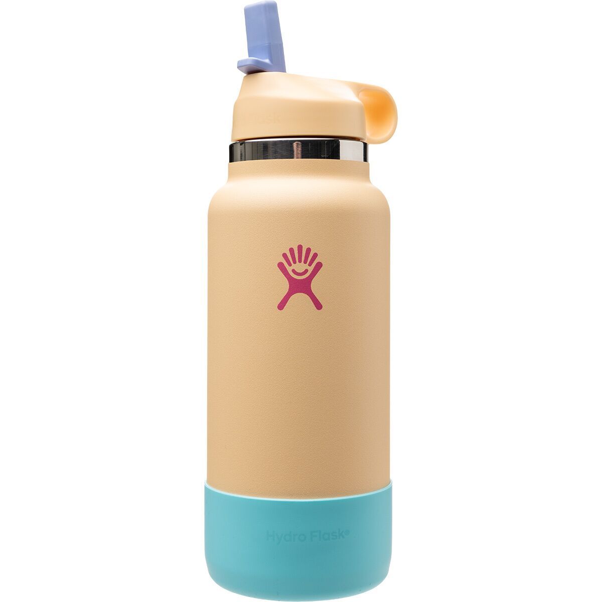Hydro Flask 32oz Wide Mouth Straw Lid and Boot Waterbottle Dune, One Size