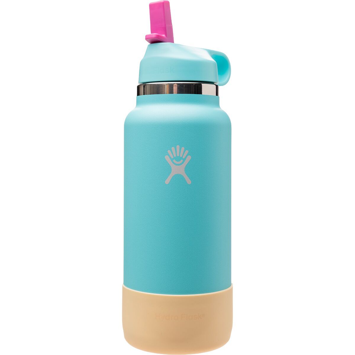 Image of Hydro Flask 32oz Wide Mouth Straw Lid and Boot Waterbottle Pool, One Size