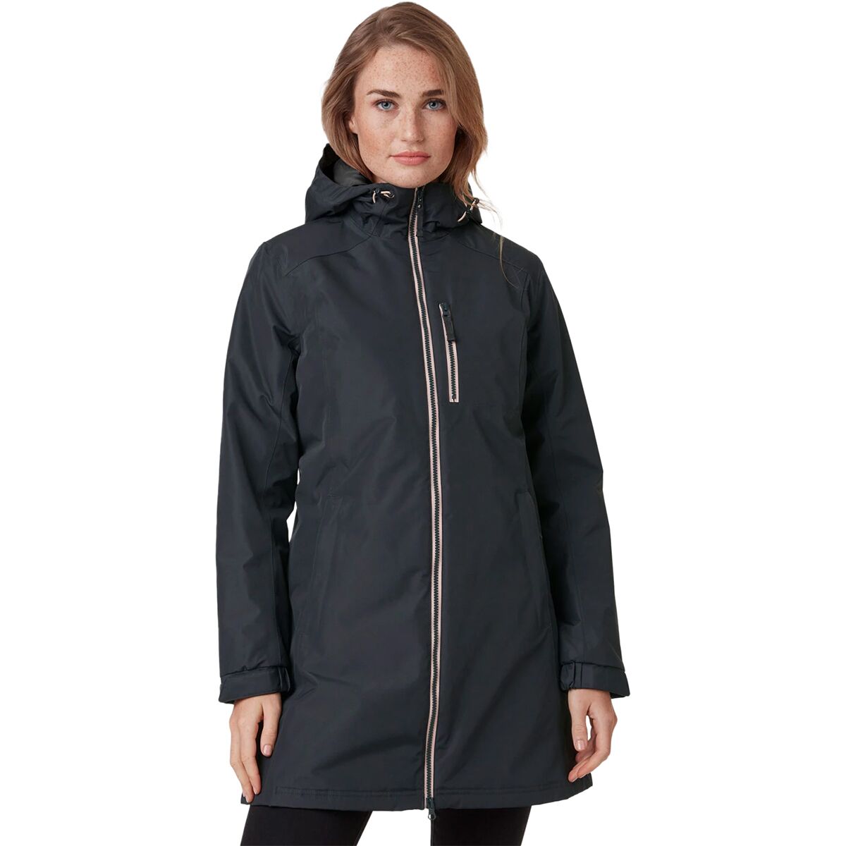 Image of Helly Hansen Long Belfast Winter Insulated Jacket - Women's Ebony, XS