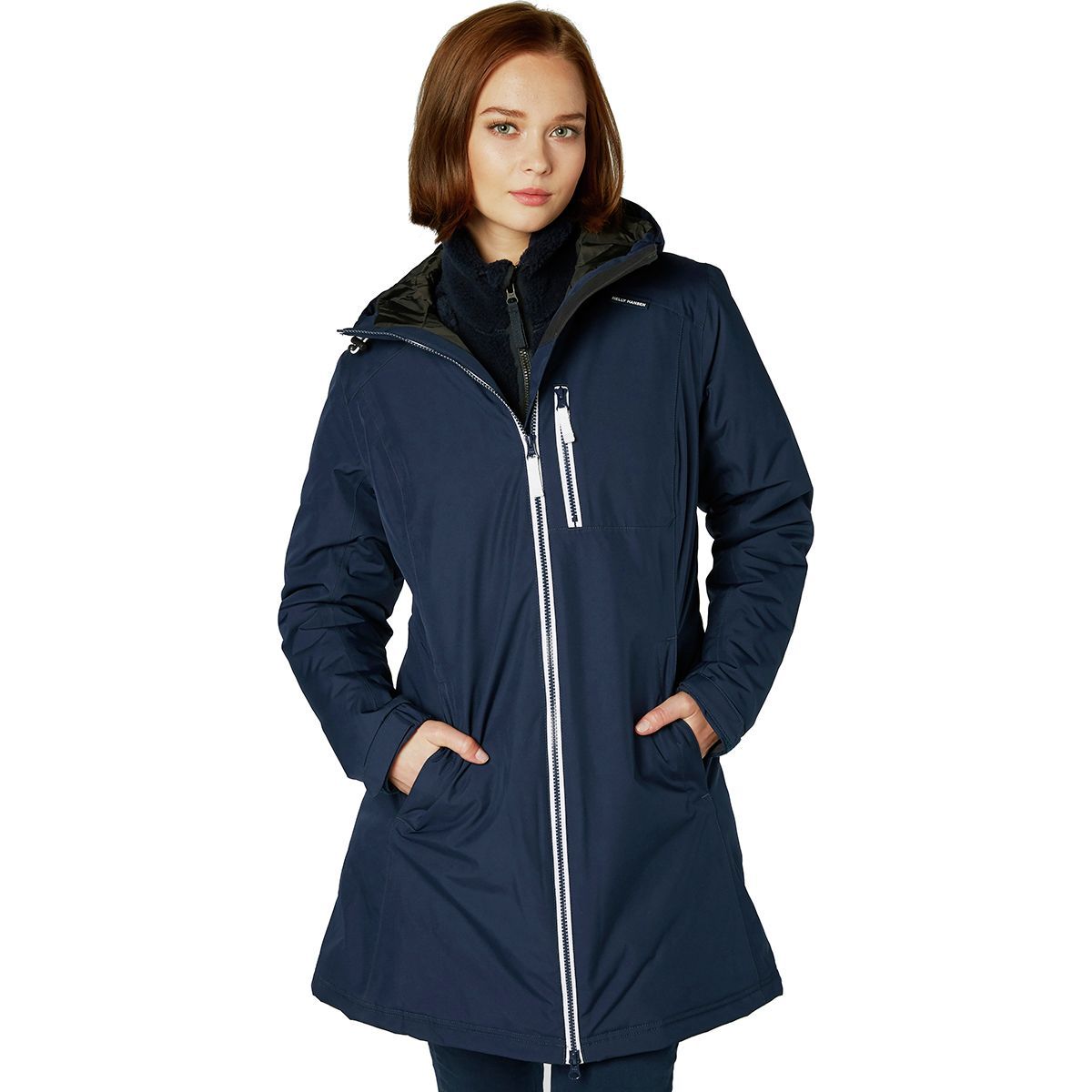 Helly Hansen Long Belfast Winter Insulated Jacket - Women's Evening Blue, XS