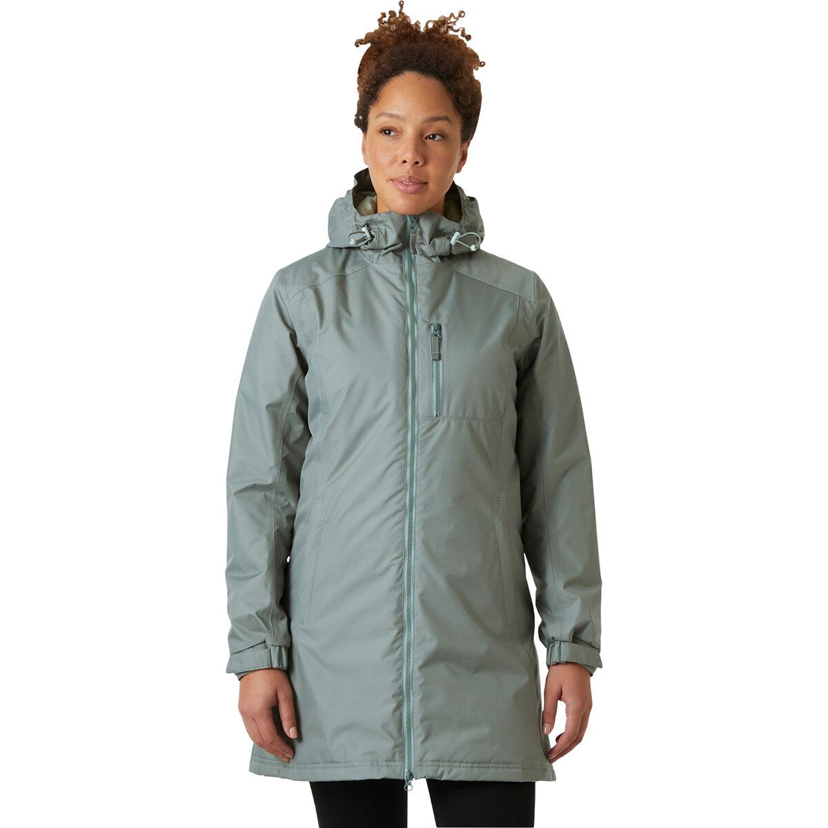 Image of Helly Hansen Long Belfast Winter Insulated Jacket - Women's Grey Cactus, XS