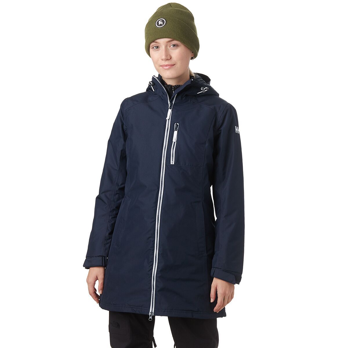 Image of Helly Hansen Long Belfast Winter Insulated Jacket - Women's Navy, XL