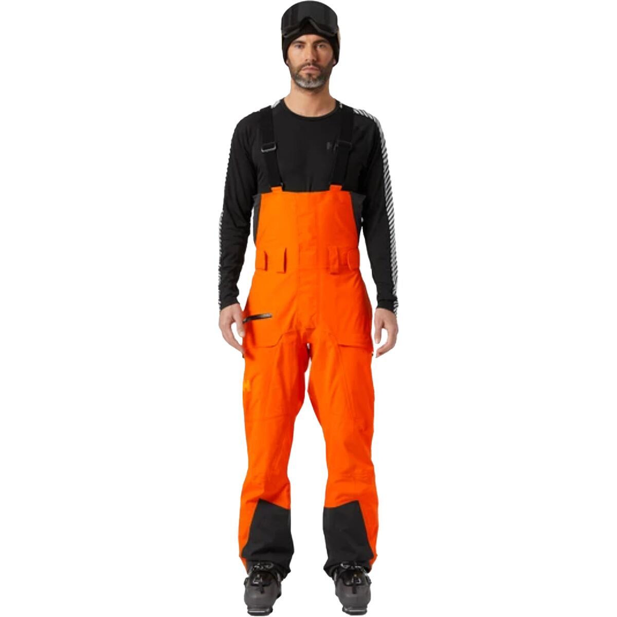 Helly Hansen Sogn Bib Shell Pant - Men's Bright Orange, L
