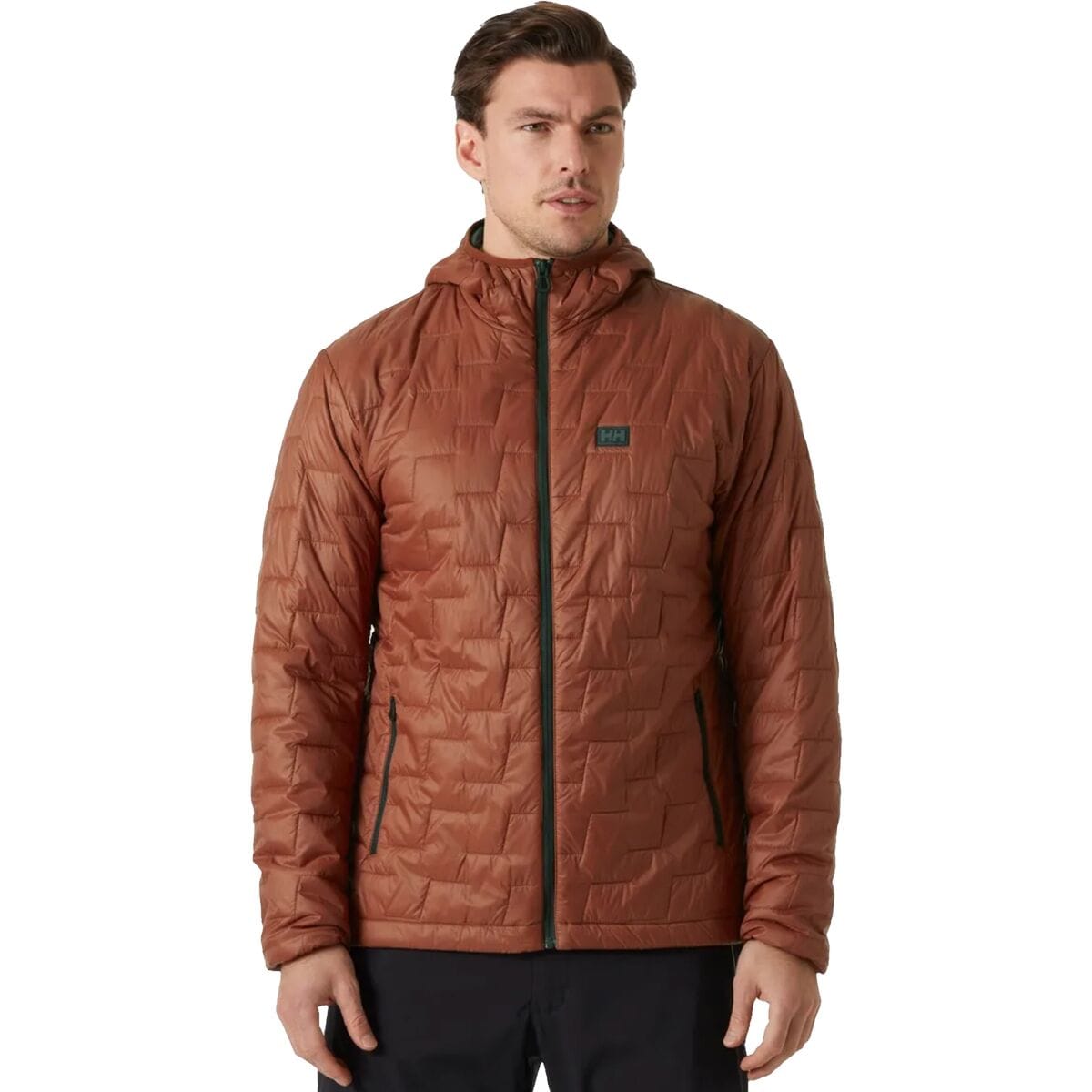 Image of Helly Hansen Lifaloft Hooded Insulator Jacket - Men's Iron Oxide, L