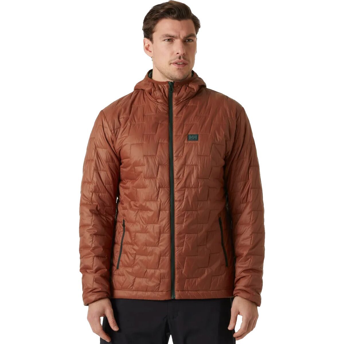 Image of Helly Hansen Lifaloft Hooded Insulator Jacket - Men's Iron Oxide, S