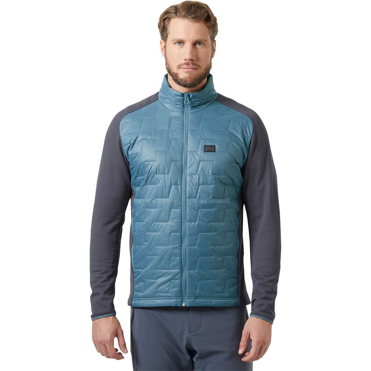 Image of Helly Hansen Lifaloft Hybrid Insulator Jacket - Men's Washed Navy/Alpine Frost, XL