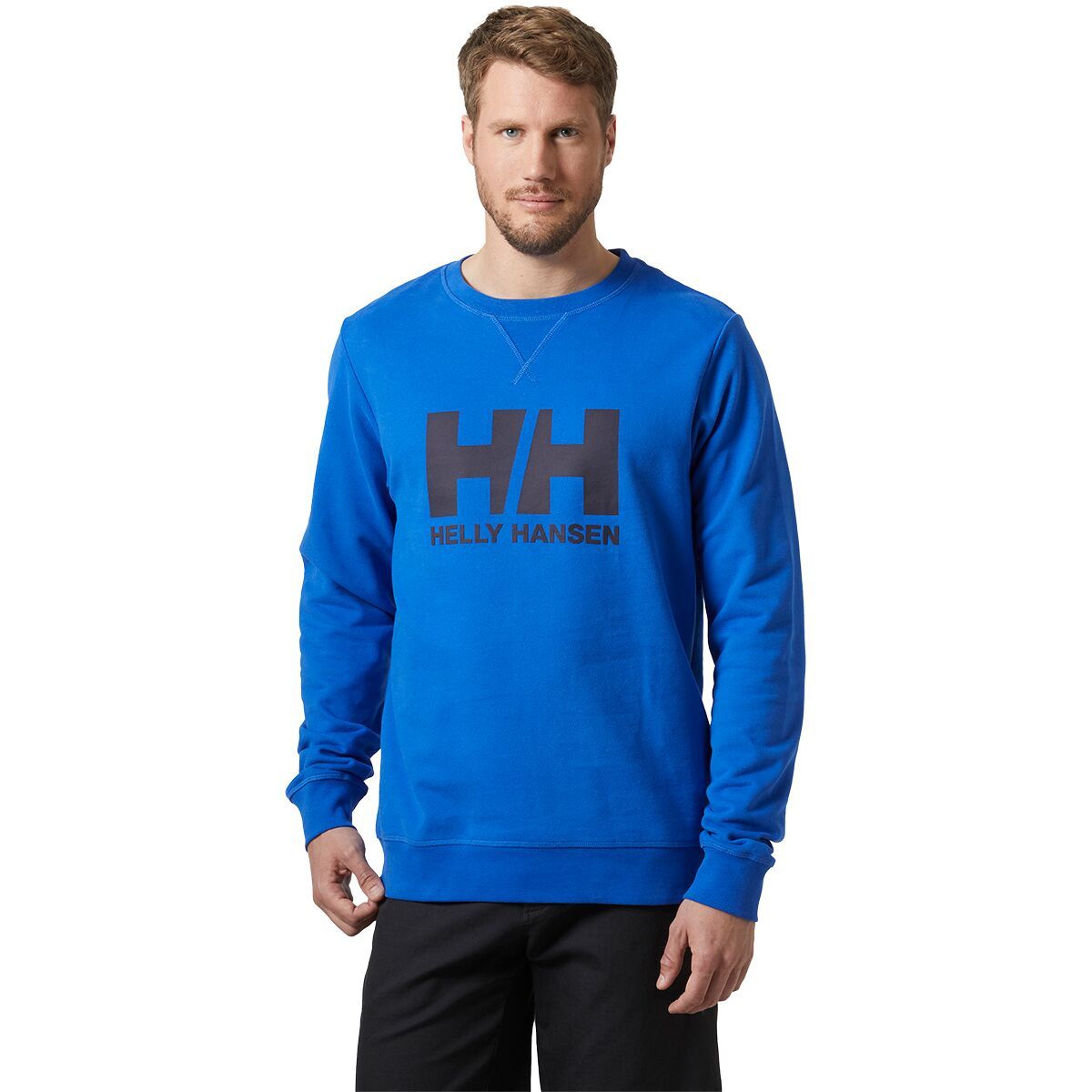Image of Helly Hansen Logo Crew Sweatshirt - Men's Cobalt 2.0, L