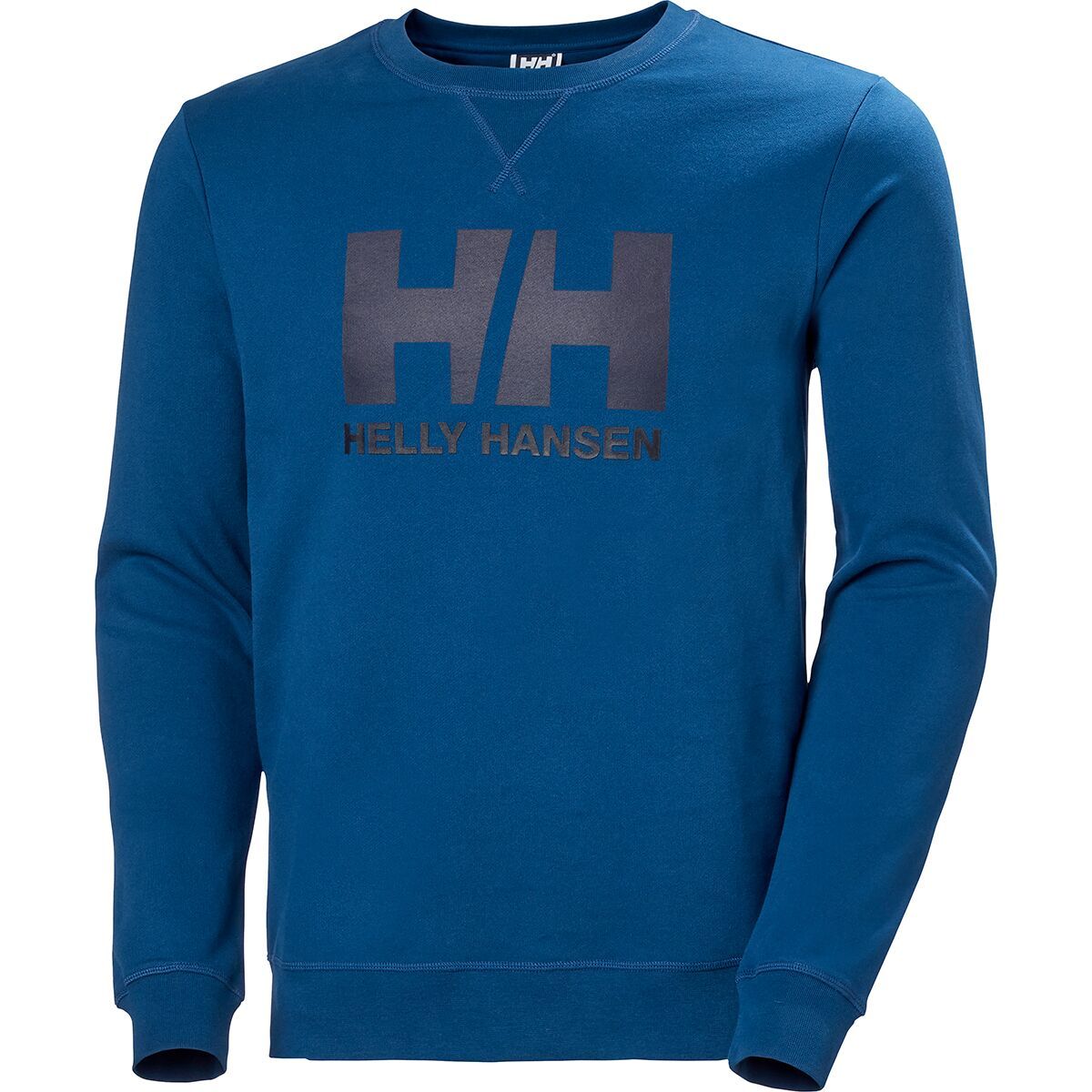 Helly Hansen Logo Crew Sweatshirt - Men's Deep Fjord, XL
