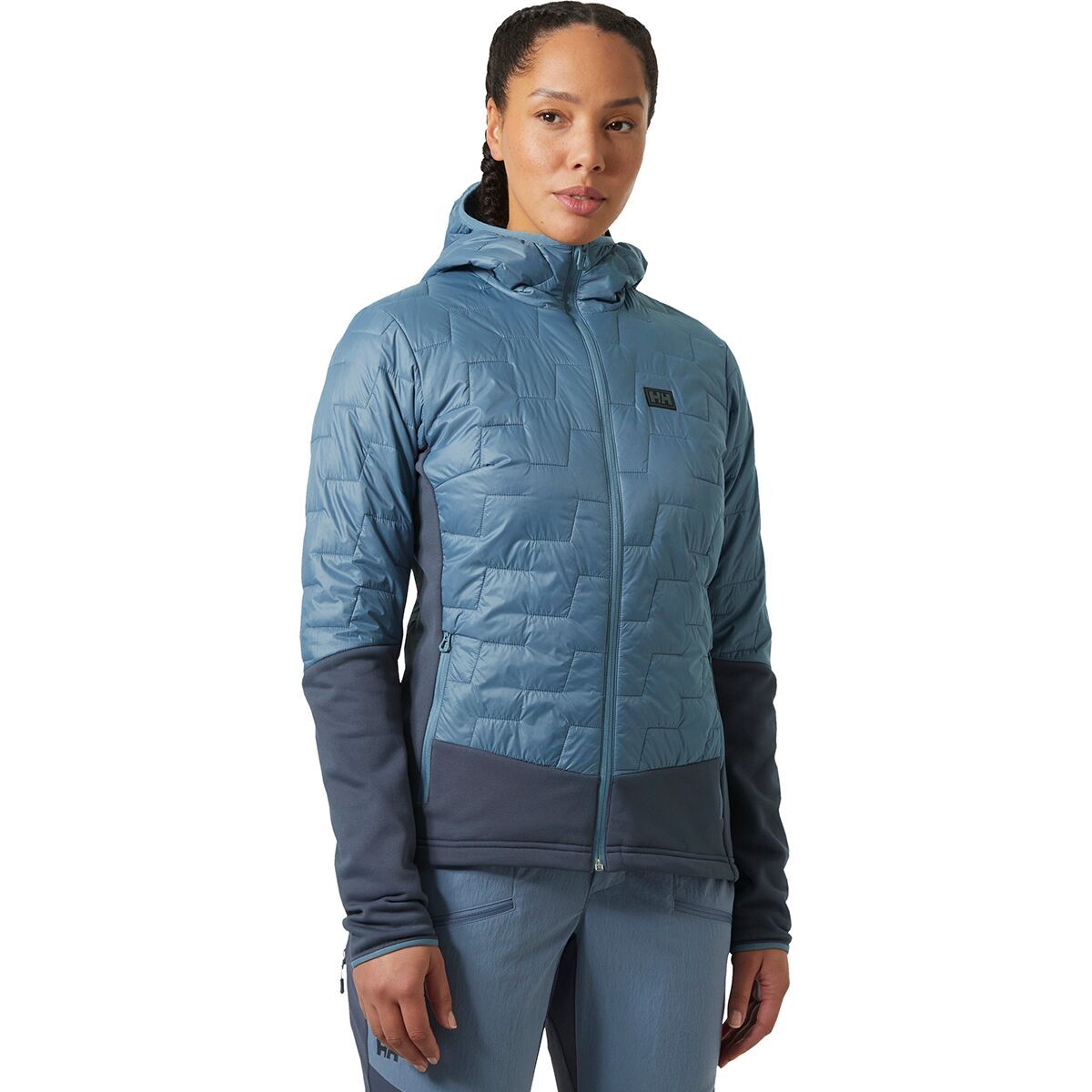 Image of Helly Hansen LifaLoft Hybrid Insulator Jacket - Women's Washed Navy/Alpine Frost, M