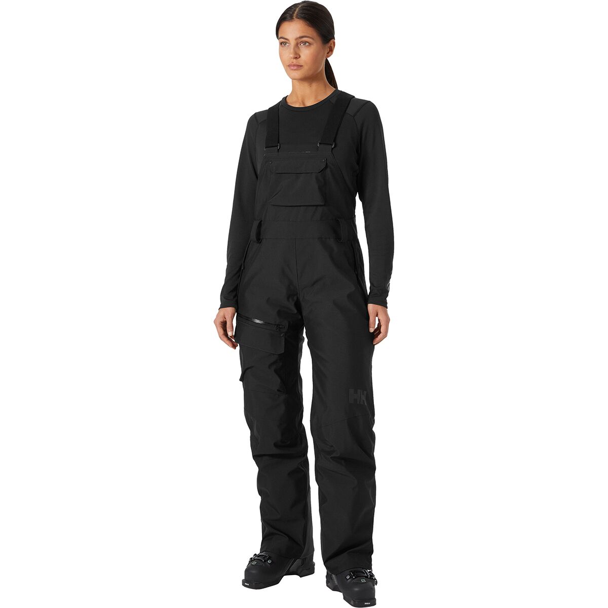 Image of Helly Hansen Powderqueen Bib Pant - Women's Black, L
