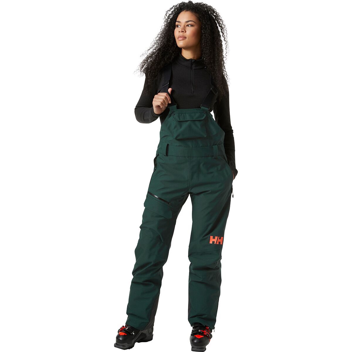 Helly Hansen Powderqueen Bib Pant - Women's Darkest Spruce, M