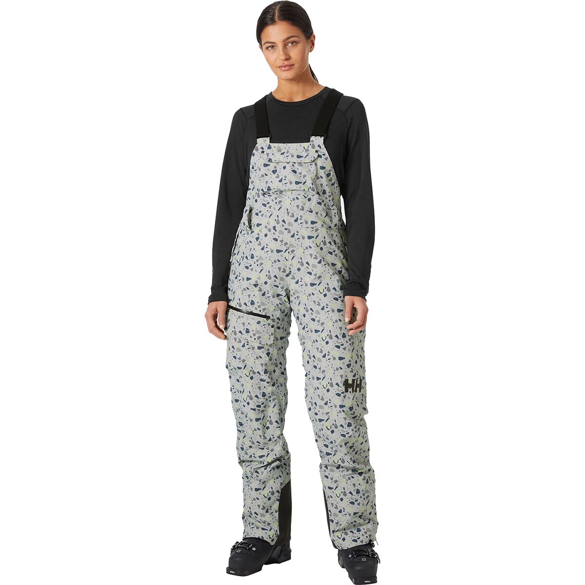 Helly Hansen Helly Hansen Powderqueen Bib Pant - Women's Mellow Grey Granite, XS