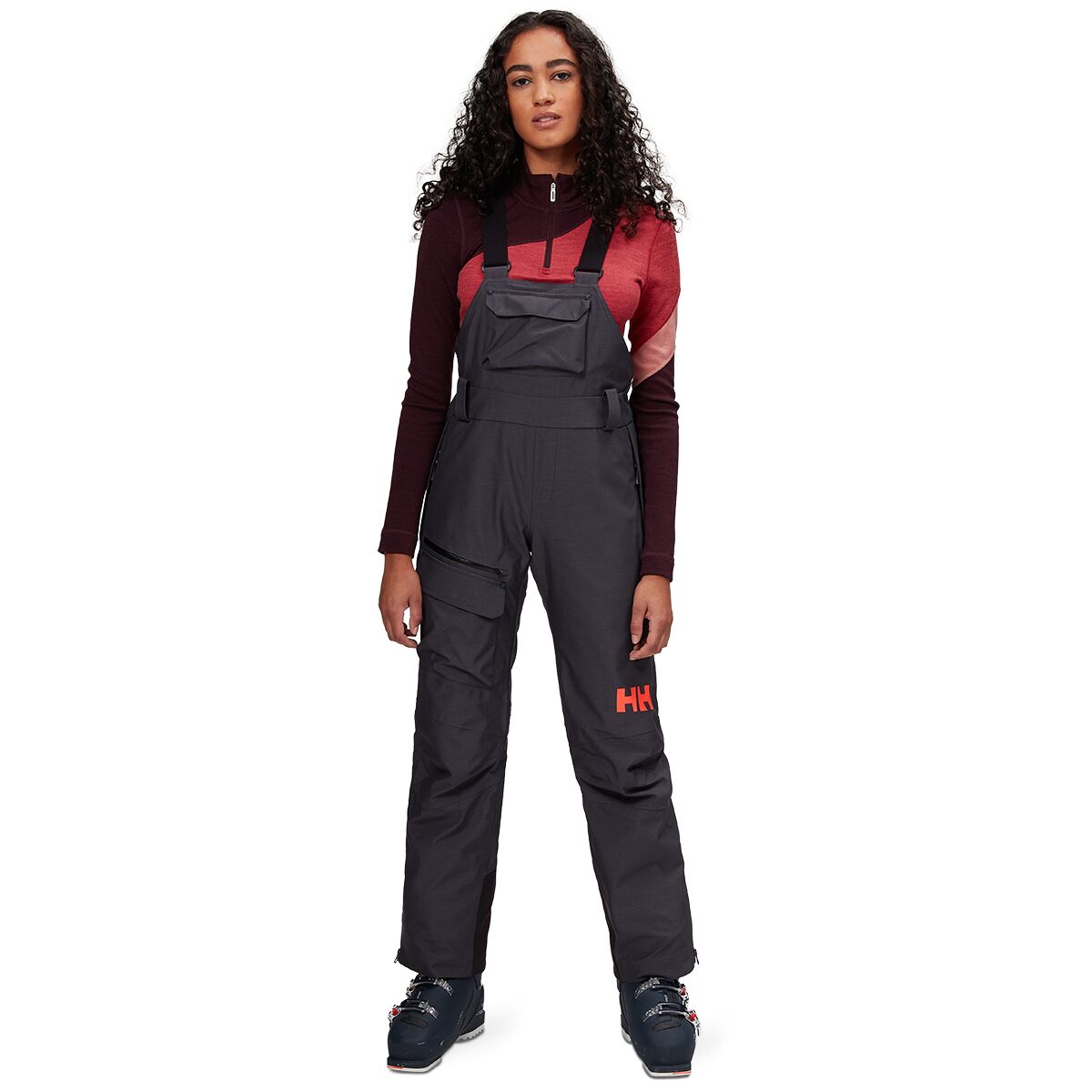 Image of Helly Hansen Powderqueen Bib Pant - Women's Slate, L