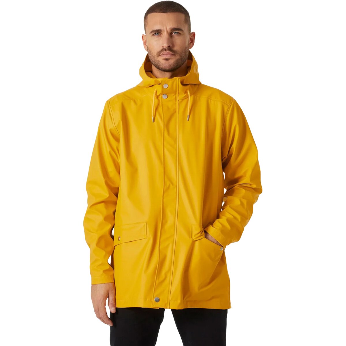Image of Helly Hansen Moss Rain Coat - Men's Essential Yellow, L