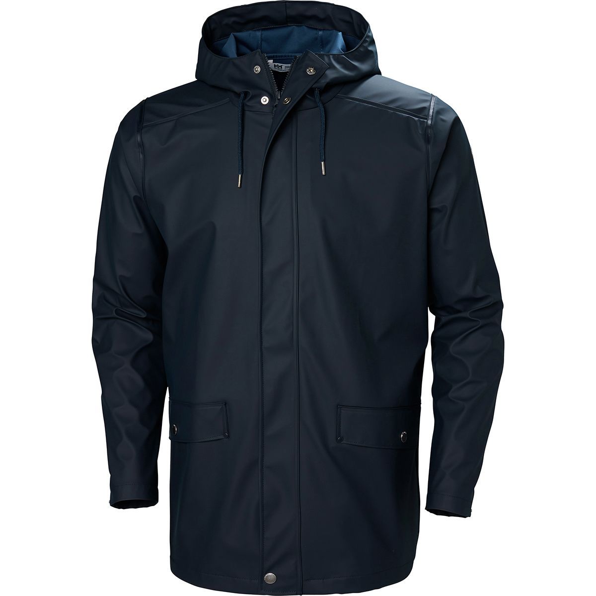 Image of Helly Hansen Moss Rain Coat - Men's Navy, M